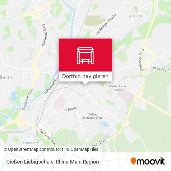 Gießen Liebigschule Karte