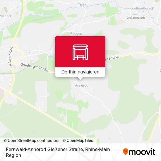 Fernwald-Annerod Gießener Straße Karte