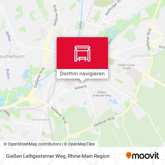 Gießen Leihgesterner Weg Karte