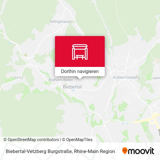 Biebertal-Vetzberg Burgstraße Karte