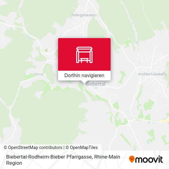 Biebertal-Rodheim-Bieber Pfarrgasse Karte