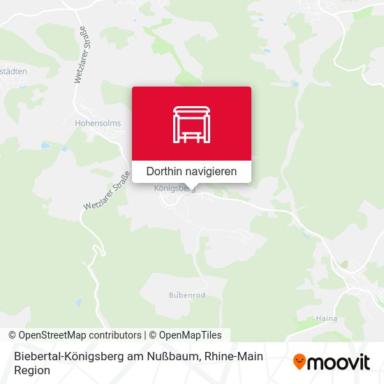 Biebertal-Königsberg am Nußbaum Karte