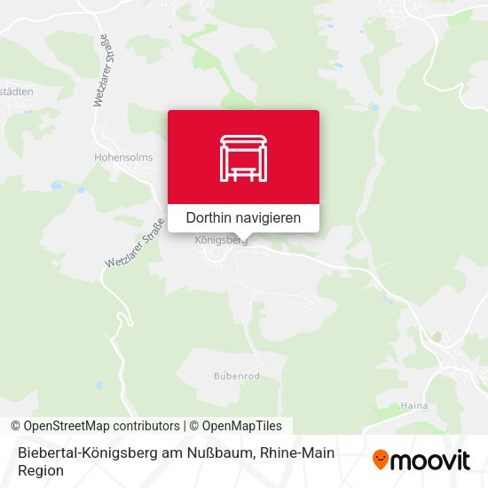 Biebertal-Königsberg am Nußbaum Karte