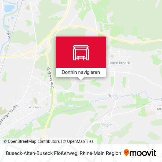 Buseck-Alten-Buseck Flößerweg Karte