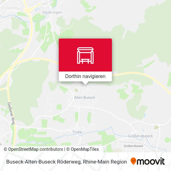Buseck-Alten-Buseck Röderweg Karte
