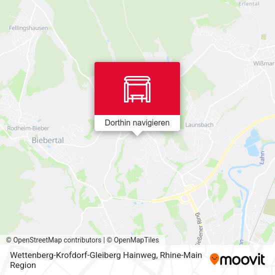 Wettenberg-Krofdorf-Gleiberg Hainweg Karte