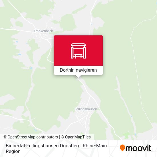 Biebertal-Fellingshausen Dünsberg Karte