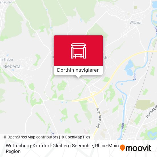 Wettenberg-Krofdorf-Gleiberg Seemühle Karte