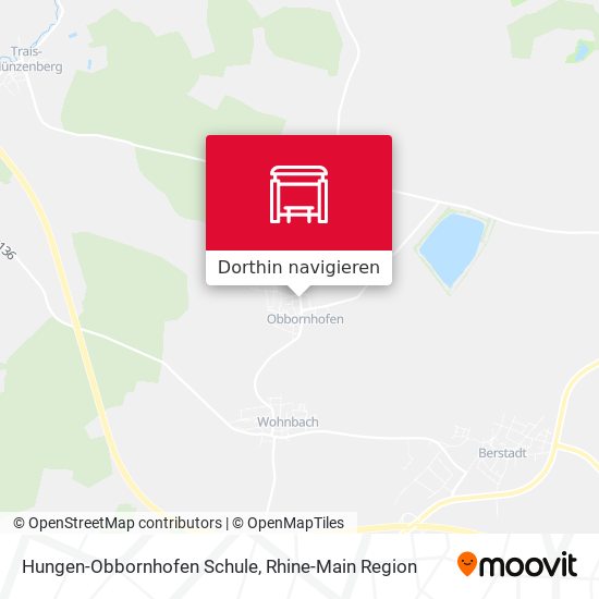 Hungen-Obbornhofen Schule Karte