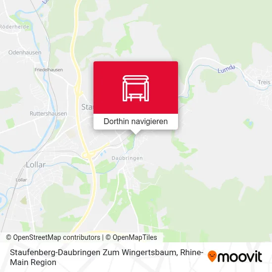 Staufenberg-Daubringen Zum Wingertsbaum Karte