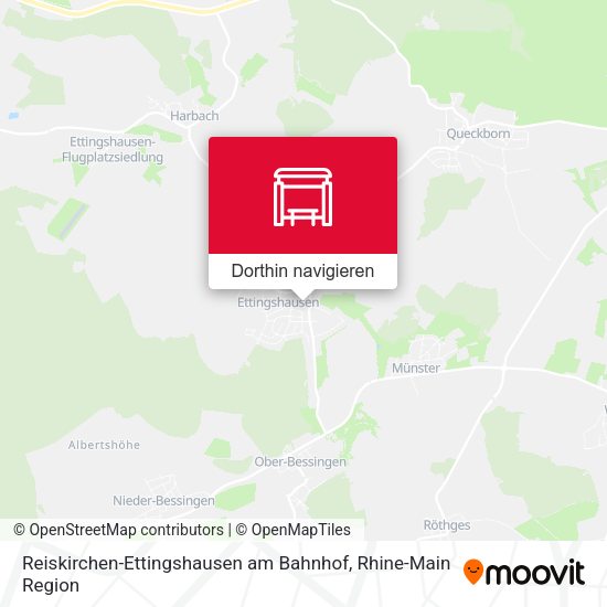 Reiskirchen-Ettingshausen am Bahnhof Karte