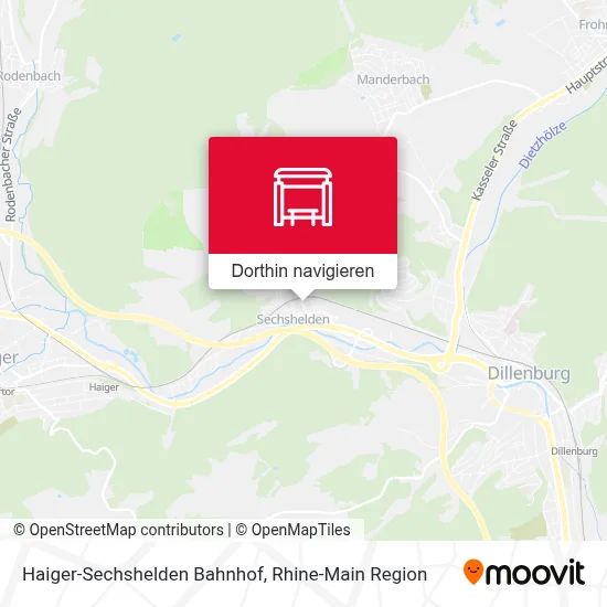 Haiger-Sechshelden Bahnhof Karte