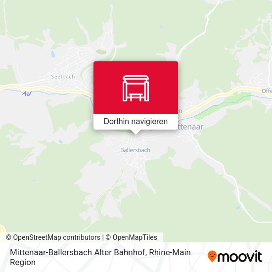 Mittenaar-Ballersbach Alter Bahnhof Karte