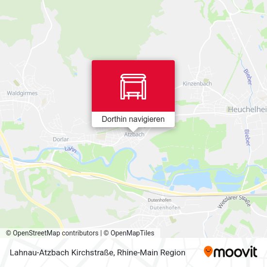 Lahnau-Atzbach Kirchstraße Karte