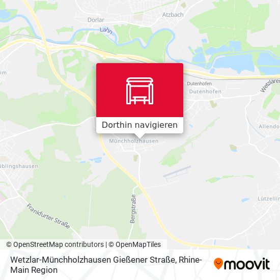 Wetzlar-Münchholzhausen Gießener Straße Karte