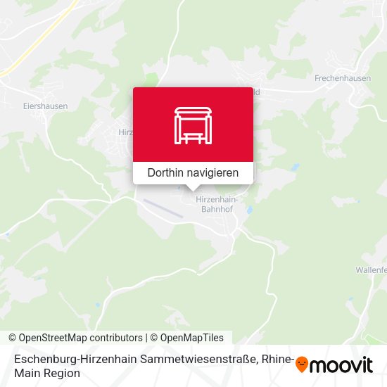 Eschenburg-Hirzenhain Sammetwiesenstraße Karte