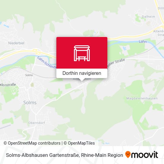 Solms-Albshausen Gartenstraße Karte