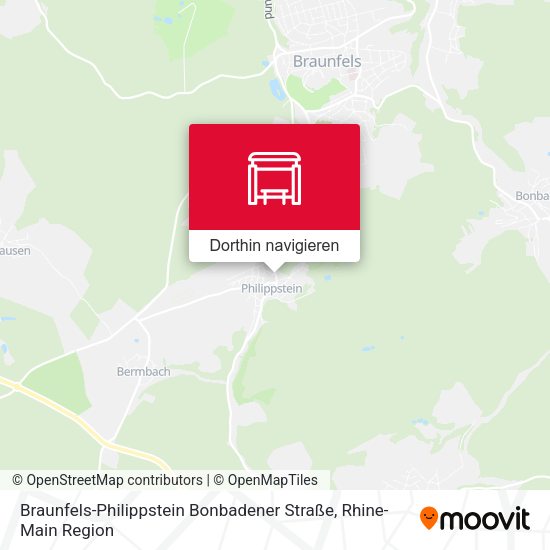 Braunfels-Philippstein Bonbadener Straße Karte