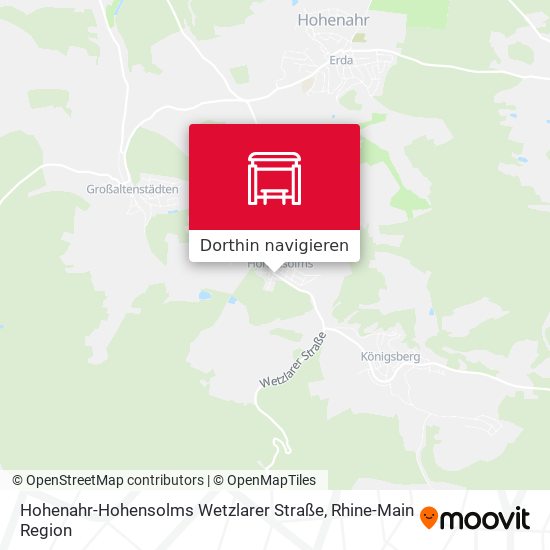 Hohenahr-Hohensolms Wetzlarer Straße Karte