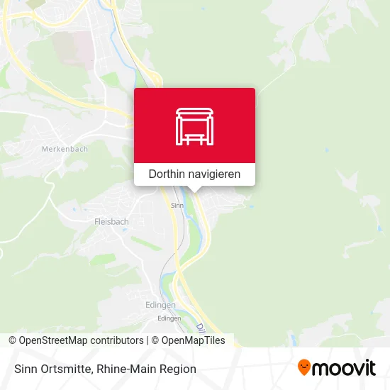 Sinn Ortsmitte Karte