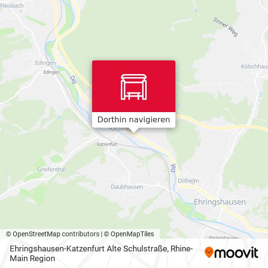 Ehringshausen-Katzenfurt Alte Schulstraße Karte