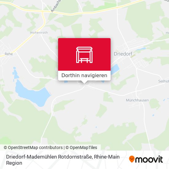 Driedorf-Mademühlen Rotdornstraße Karte