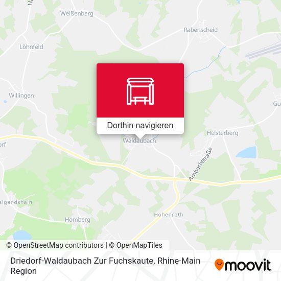 Driedorf-Waldaubach Zur Fuchskaute Karte