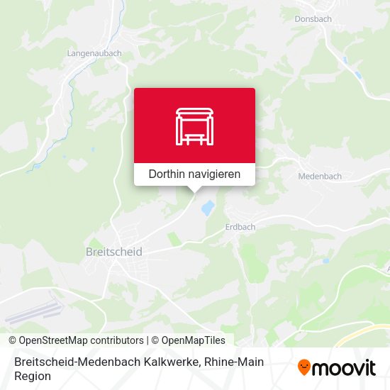 Breitscheid-Medenbach Kalkwerke Karte