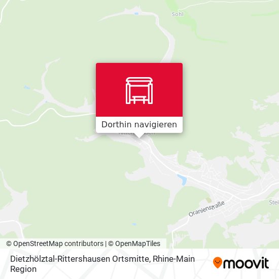 Dietzhölztal-Rittershausen Ortsmitte Karte