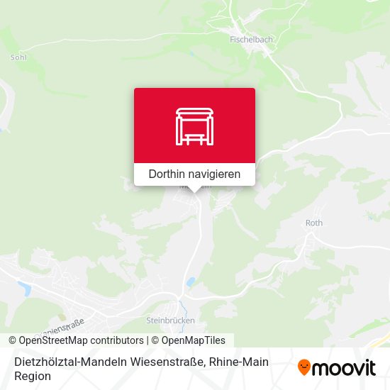 Dietzhölztal-Mandeln Wiesenstraße Karte