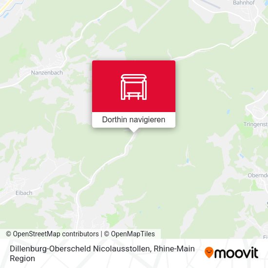 Dillenburg-Oberscheld Nicolausstollen Karte