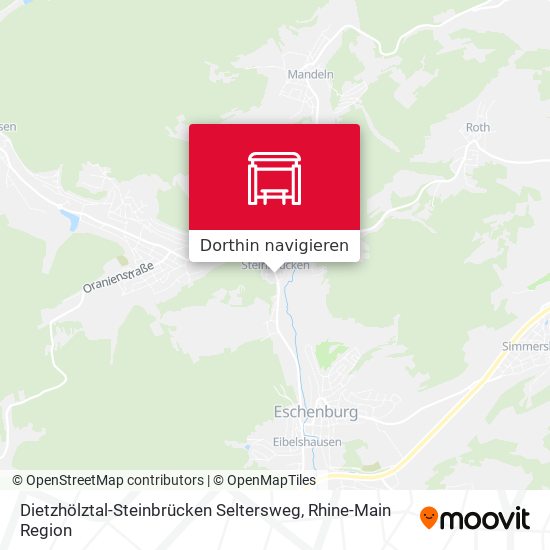 Dietzhölztal-Steinbrücken Seltersweg Karte