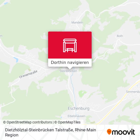 Dietzhölztal-Steinbrücken Talstraße Karte