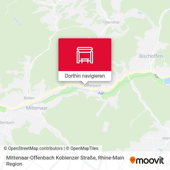 Mittenaar-Offenbach Koblenzer Straße Karte