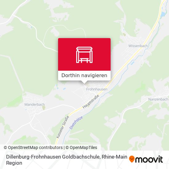 Dillenburg-Frohnhausen Goldbachschule Karte