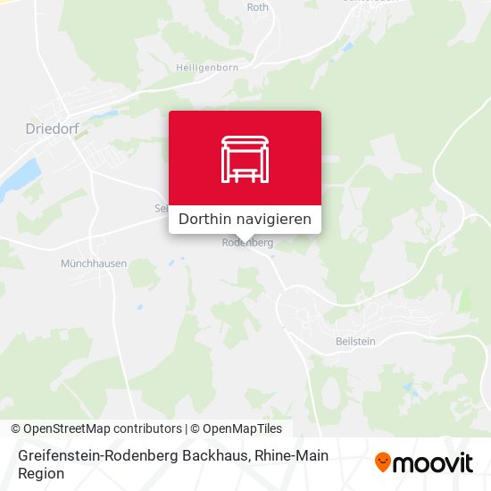 Greifenstein-Rodenberg Backhaus Karte