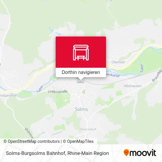 Solms-Burgsolms Bahnhof Karte
