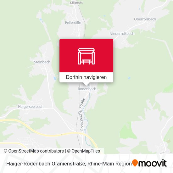 Haiger-Rodenbach Oranienstraße Karte