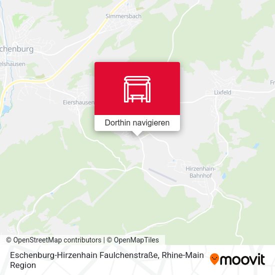 Eschenburg-Hirzenhain Faulchenstraße Karte