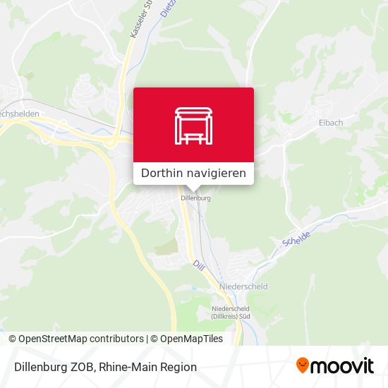 Dillenburg ZOB Karte