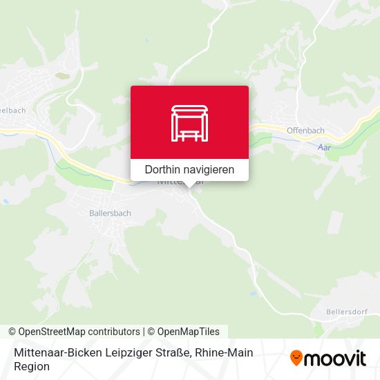 Mittenaar-Bicken Leipziger Straße Karte