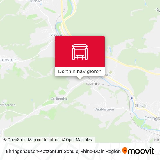 Ehringshausen-Katzenfurt Schule Karte