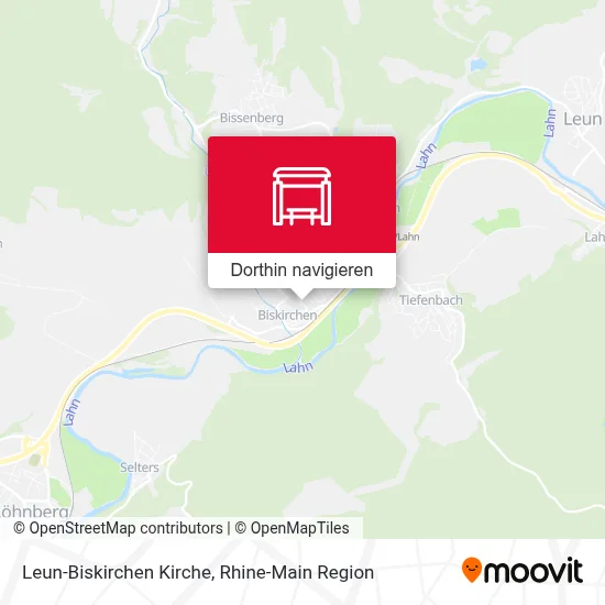 Leun-Biskirchen Kirche Karte