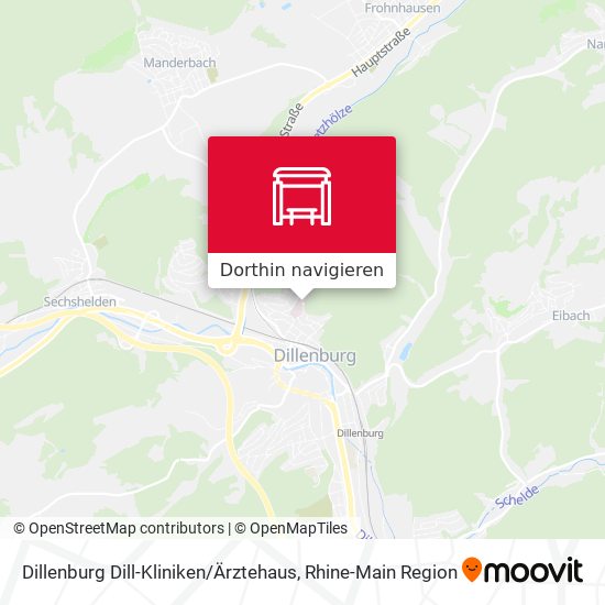 Dillenburg Dill-Kliniken / Ärztehaus Karte