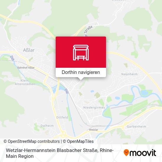 Wetzlar-Hermannstein Blasbacher Straße Karte