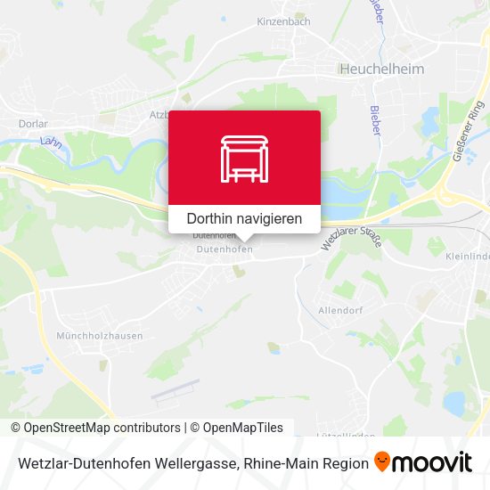 Wetzlar-Dutenhofen Wellergasse Karte