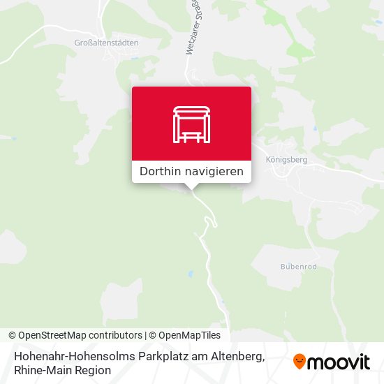 Hohenahr-Hohensolms Parkplatz am Altenberg Karte