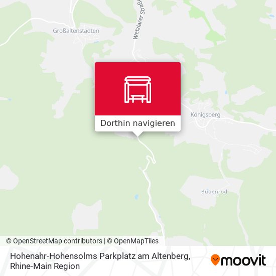 Hohenahr-Hohensolms Parkplatz am Altenberg Karte