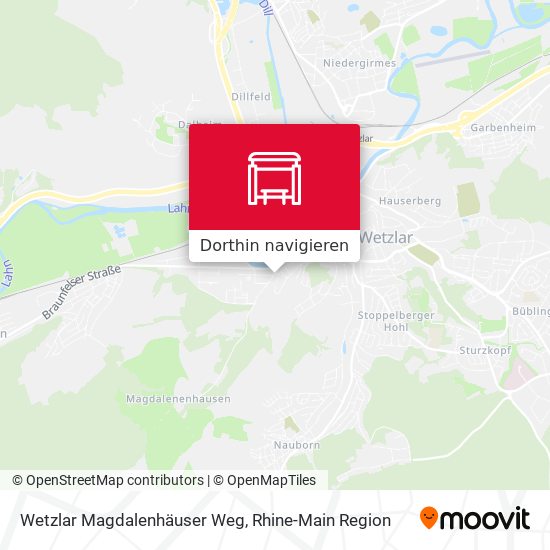 Wetzlar Magdalenhäuser Weg Karte