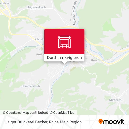 Haiger Druckerei Becker Karte